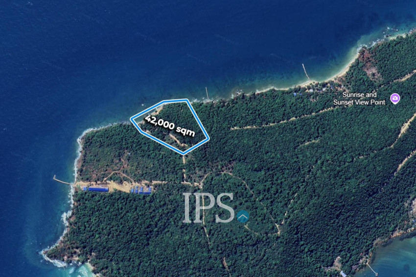 42,000 Sqm Beach Front  Land For Sale - Kaoh Rong Sanloem, Sihanouk Province