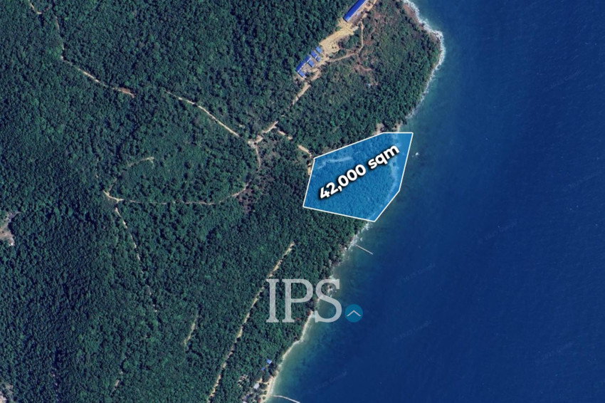 42,000 Sqm Beach Front  Land For Sale - Kaoh Rong Sanloem, Sihanouk Province