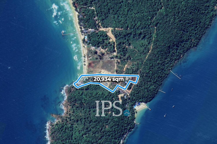 20,934 Sqm Beach Front  Land and Resort For Sale - Kaoh Rong Sanloem, Sihanouk Province