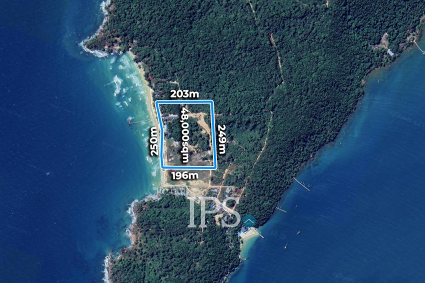 48000 Sqm Beach Front Land and Resort For Sale - Kaoh Rong Sanloem, Sihanouk Province