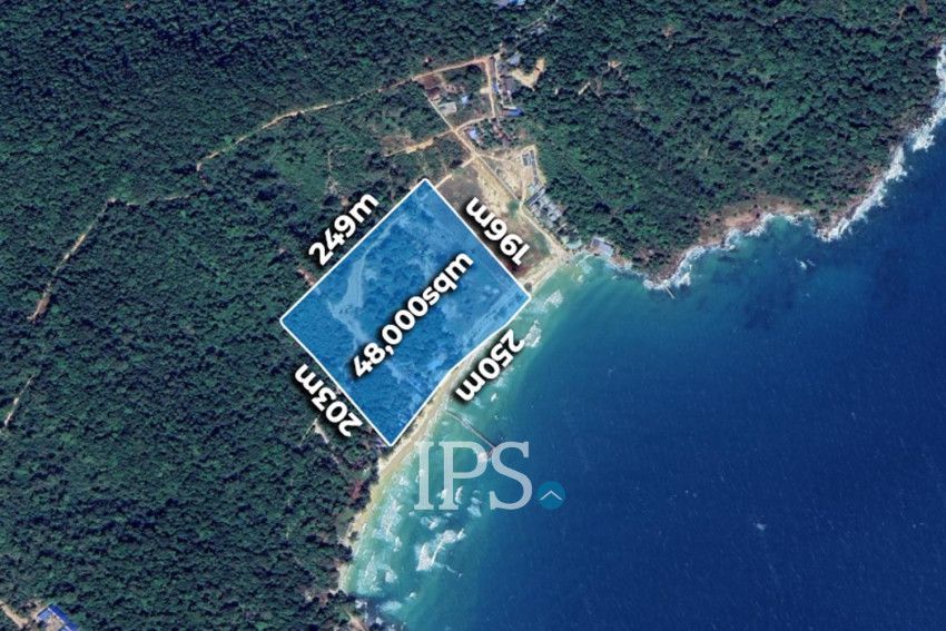 48000 Sqm Beach Front Land and Resort For Sale - Kaoh Rong Sanloem, Sihanouk Province