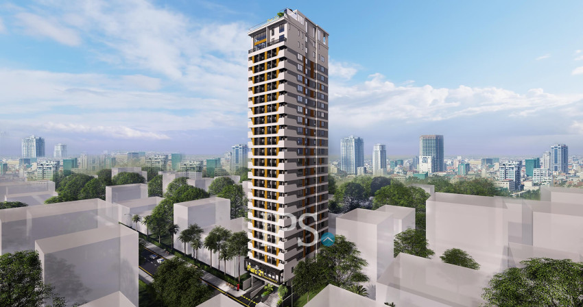 20th Floor 2-Bedroom Condo For Sale - Parc 21, Boeung Trabek, Phnom Penh
