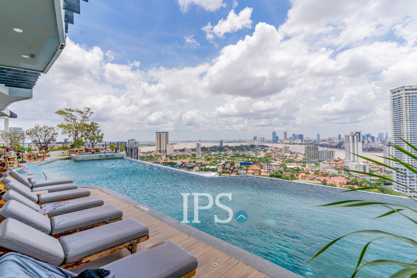 8th Floor 2 Bedroom Condo For Sale - Peninsula Residence, Chroy Changvar, Phnom Penh