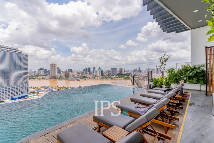 8th Floor 2 Bedroom Condo For Sale - Peninsula Residence, Chroy Changvar, Phnom Penh