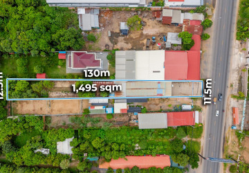 1,495 Sqm Commercial Land For Sale - Nation Road 1, Khan Chbar Ampov, Phnom Penh thumbnail
