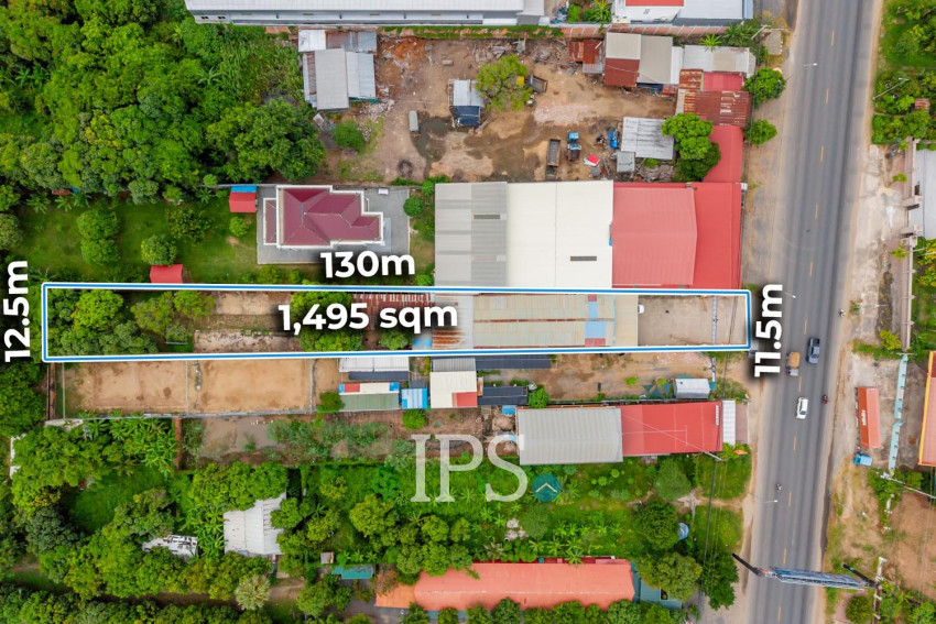 1,495 Sqm Commercial Land For Sale - Nation Road 1, Khan Chbar Ampov, Phnom Penh