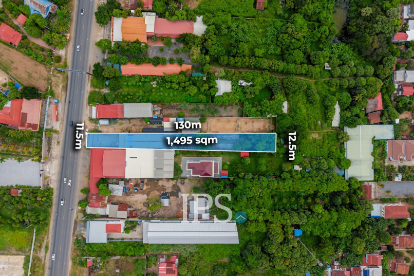 1,495 Sqm Commercial Land For Sale - Nation Road 1, Khan Chbar Ampov, Phnom Penh