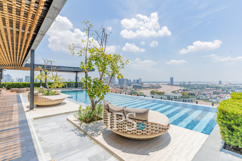 1 Bedroom Serviced Apartment For Rent - Tonle Bassac, Phnom Penh