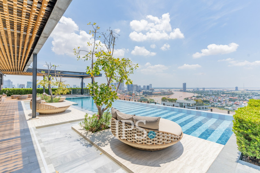 1 Bedroom Serviced Apartment For Rent - Tonle Bassac, Phnom Penh