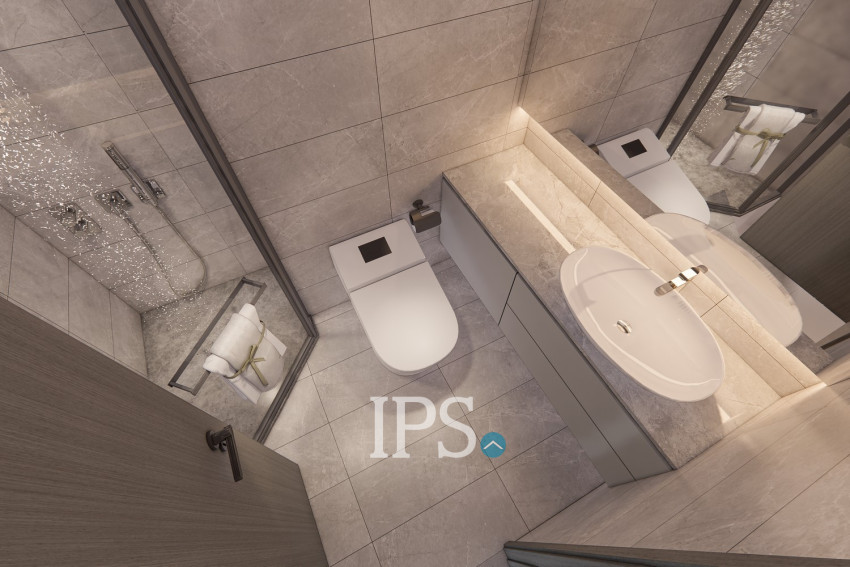 Riverview Type B Studio Condo for Sale  La Vista One, Chroy Changvar, Phnom Penh