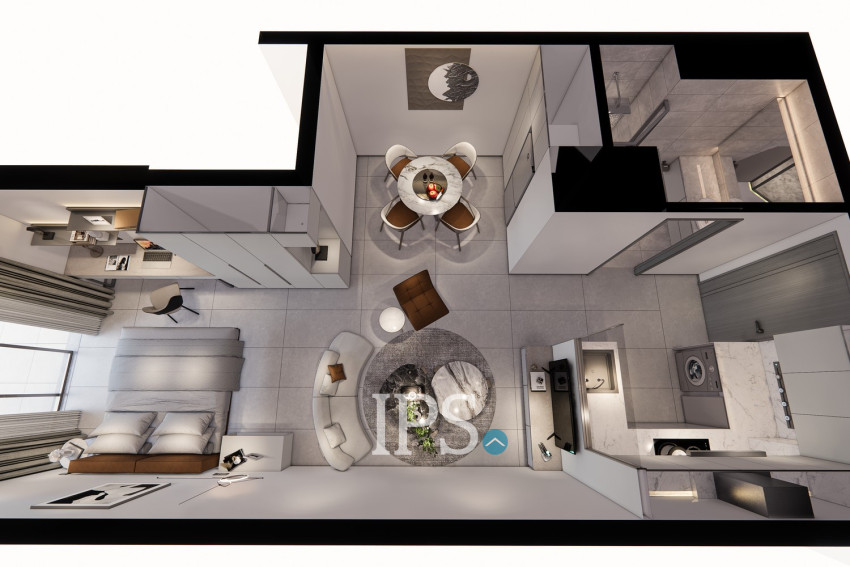 Riverview Type B Studio Condo for Sale  La Vista One, Chroy Changvar, Phnom Penh