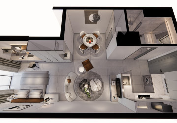 Riverview Type B Studio Condo for Sale  La Vista One, Chroy Changvar, Phnom Penh thumbnail