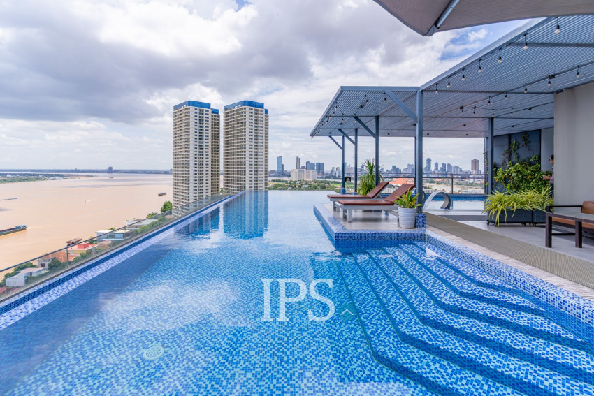 5th Floor 1 Bedroom Condo For Sale - Mekong View 6, Chroy Changvar, Phnom Penh