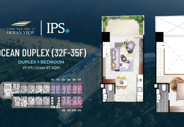 Luxury Duplex 1 Bedroom Condo for Sale  Time Square 10, Otres Beach, Sihanoukville thumbnail