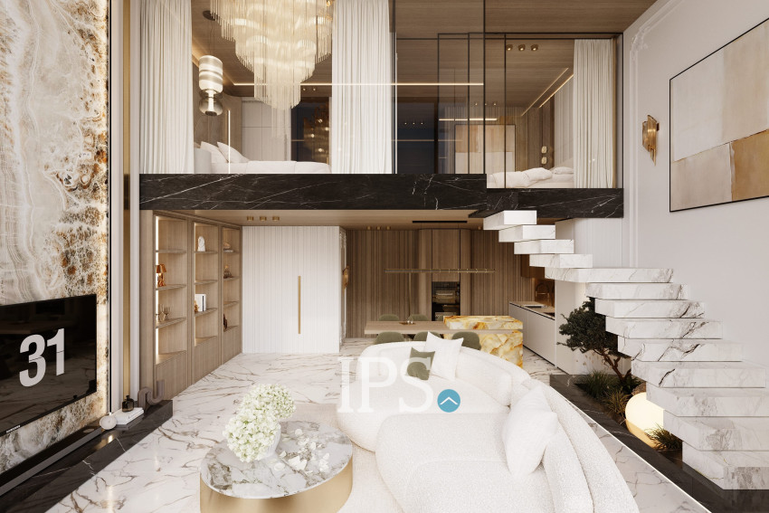 Duplex 2 Bedroom Condo for Sale  Time Square 10, Otres Beach, Sihanoukville