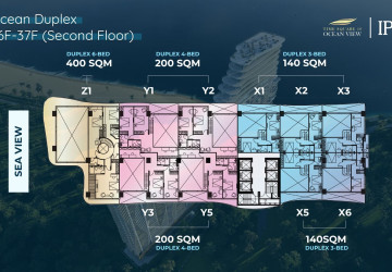 Penthouse 3-Bedroom Ocean Duplex for Sale  Time Square 10, Otres Beach, Sihanoukville thumbnail