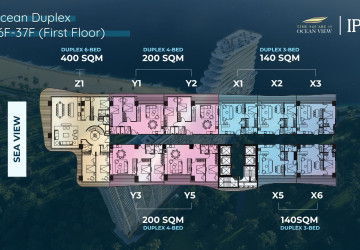 Penthouse 3-Bedroom Ocean Duplex for Sale  Time Square 10, Otres Beach, Sihanoukville thumbnail