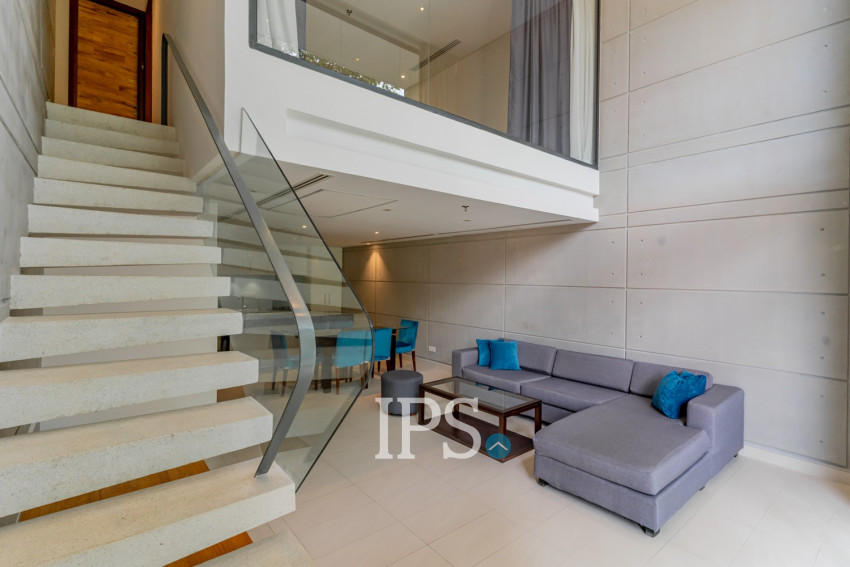 Duplex 2 Bedroom Condo For Rent - 240 Residence, Chakto Mukh, Phnom Penh