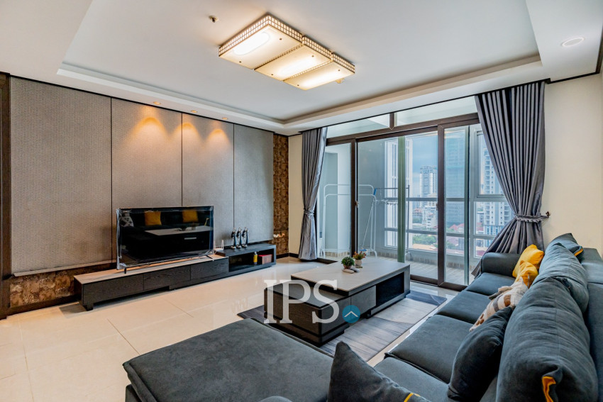 12nd Floor 3 Bedroom Condo For Sale - De Castle Royal, BKK1, Phnom Penh