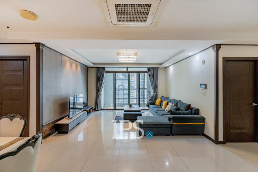 12nd Floor 3 Bedroom Condo For Sale - De Castle Royal, BKK1, Phnom Penh