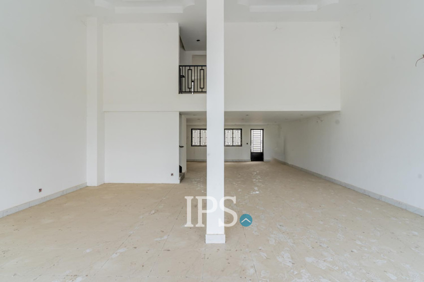 Double Shophouse For Rent - Borey Lucky One, Preaek Kampues, Phnom Penh