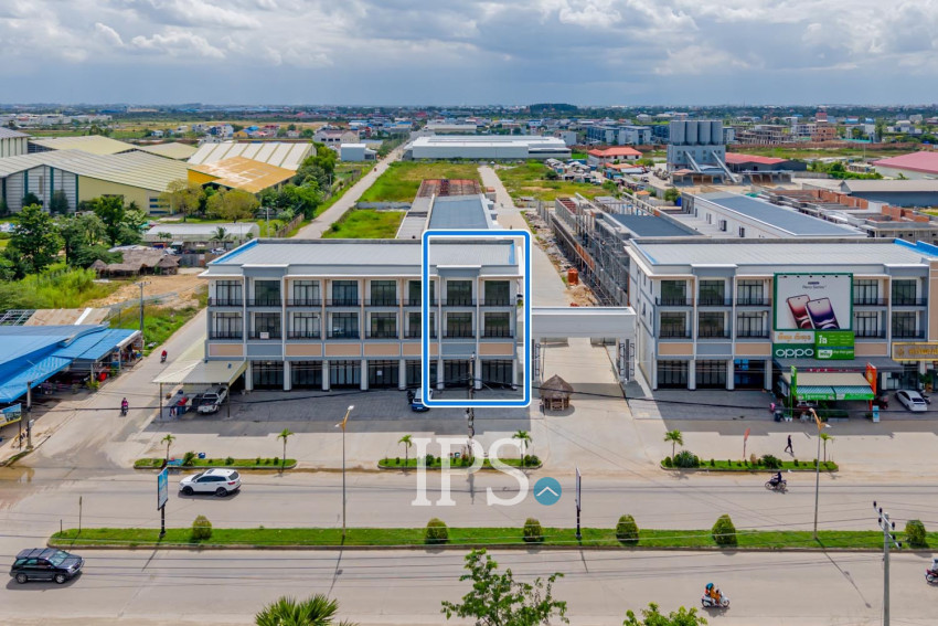 Double Shophouse For Rent - Borey Lucky One, Preaek Kampues, Phnom Penh