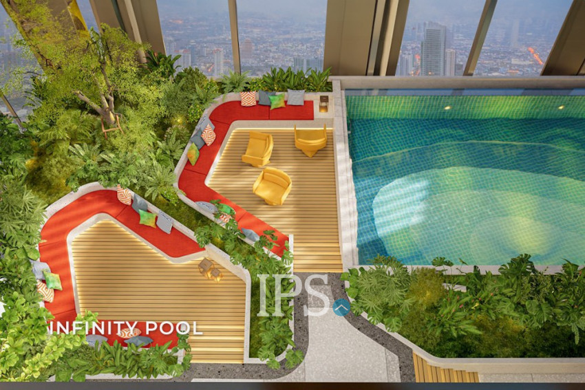 26th Floor 30 Sqm Time Square 7 Condo Type N - Boeung Kak 1, Phnom Penh