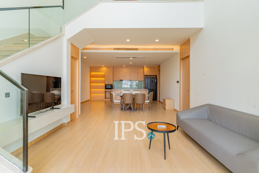 Duplex 3 Bedroom Condo For Rent - Platinum 352, BKK1, Phnom Penh