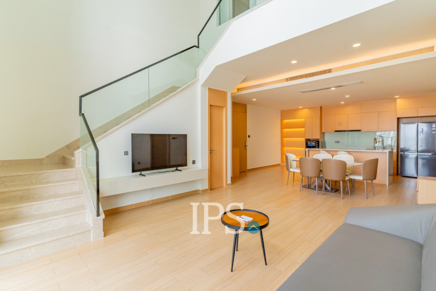 Duplex 3 Bedroom Condo For Rent - Platinum 352, BKK1, Phnom Penh