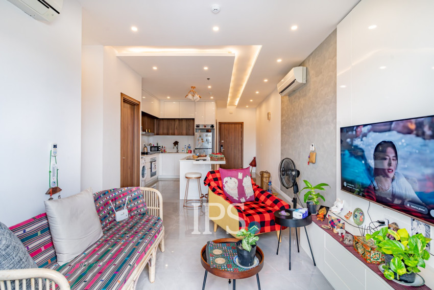 7th Floor 1 Bedroom Condo For Sale - The Peninsula, Chroy Changva, Phnom Penh