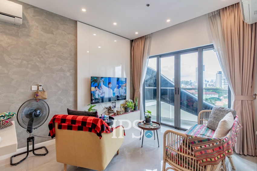 7th Floor 1 Bedroom Condo For Sale - The Peninsula, Chroy Changva, Phnom Penh