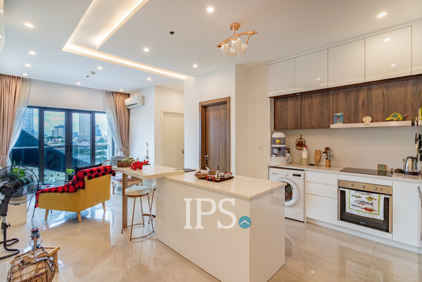 7th Floor 1 Bedroom Condo For Sale - The Peninsula, Chroy Changva, Phnom Penh
