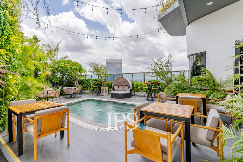 7th Floor 1 Bedroom Condo For Sale - The Peninsula, Chroy Changva, Phnom Penh