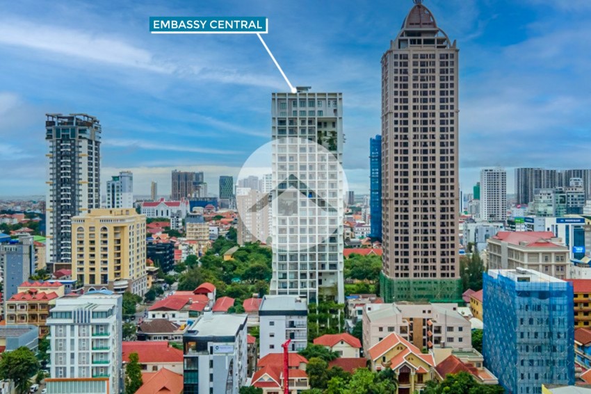 25th Floor 3 Bedroom Penthouse For Rent - Embassy Central, BKK1, Phnom Penh