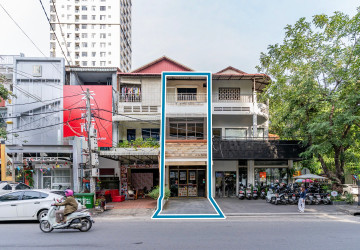 3 Storey Shophouse For Rent – BKK1, Phnom Penh