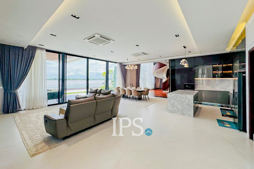 5 Bedroom Luxury Villa For Sale - Along Mekong River, Chroy Changvar, Phnom Penh