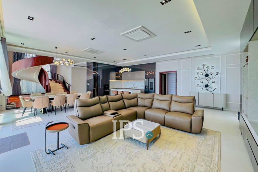 5 Bedroom Luxury Villa For Sale - Along Mekong River, Chroy Changvar, Phnom Penh