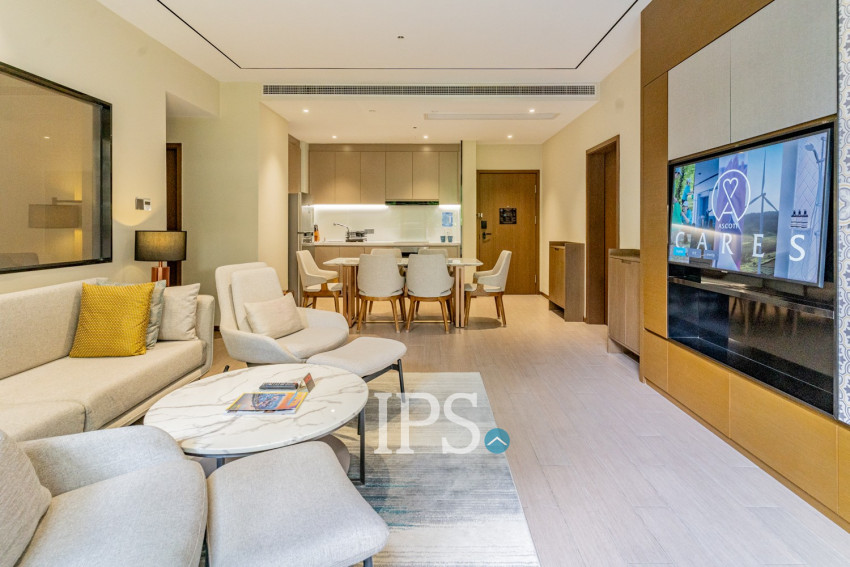 3 Bedroom Serviced Apartment For Rent - Srah Chak, Phnom Penh