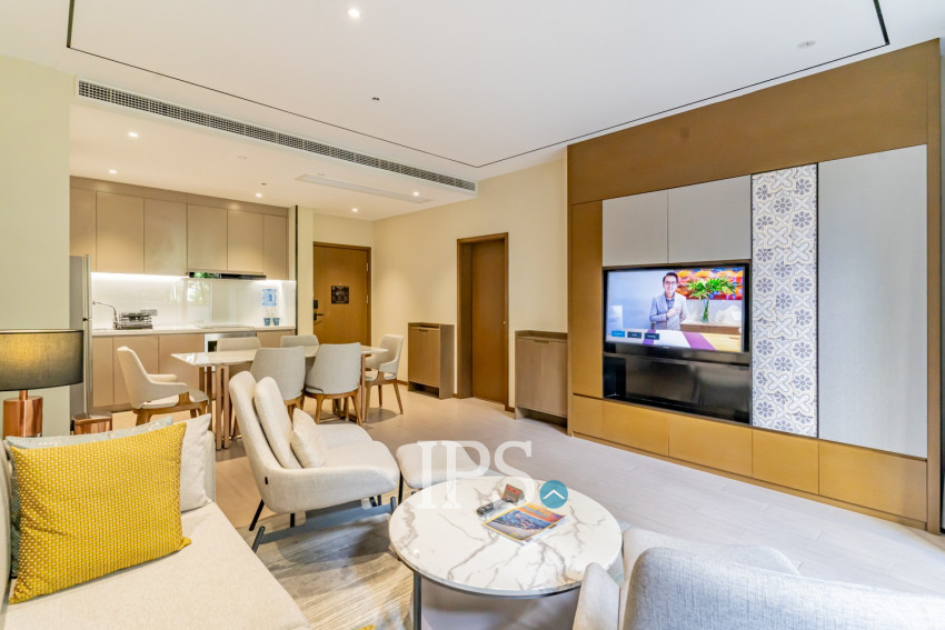 3 Bedroom Serviced Apartment For Rent - Srah Chak, Phnom Penh