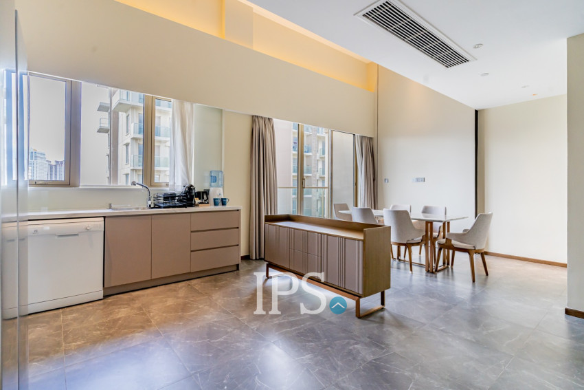 Duplex 2 Bedroom Serviced Apartment For Rent - Srah Chak, Phnom Penh