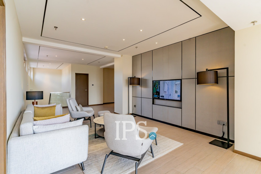 Duplex 3 Bedroom Serviced Penthouse For Rent - Srah Chak, Phnom Penh