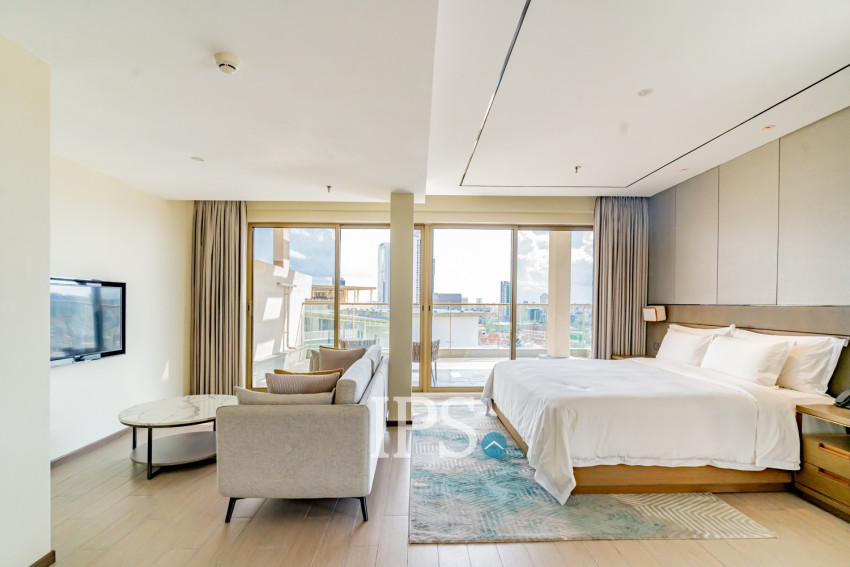 Duplex 3 Bedroom Serviced Penthouse For Rent - Srah Chak, Phnom Penh