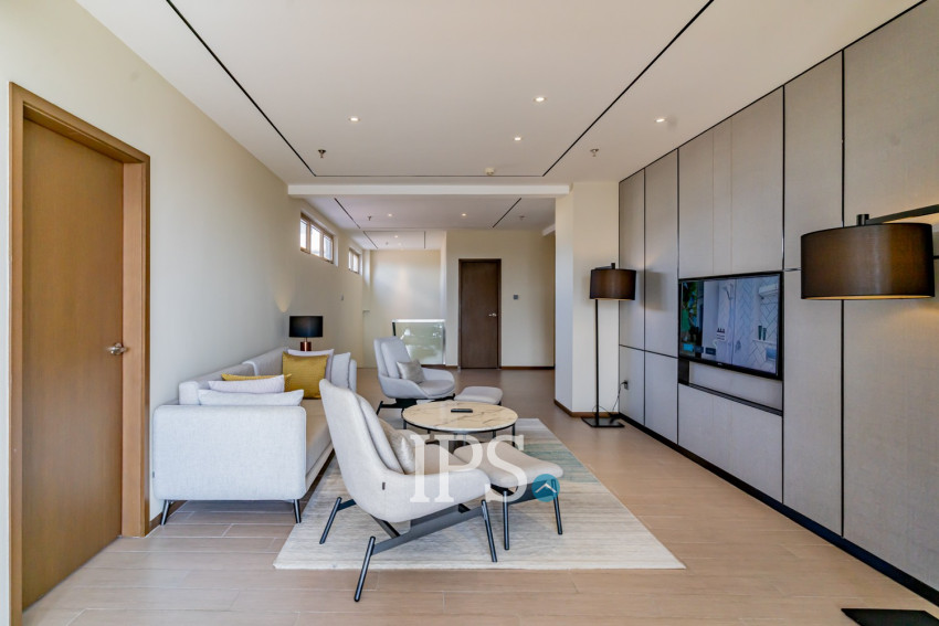 Duplex 3 Bedroom Serviced Penthouse For Rent - Srah Chak, Phnom Penh