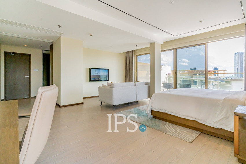 Duplex 3 Bedroom Serviced Penthouse For Rent - Srah Chak, Phnom Penh