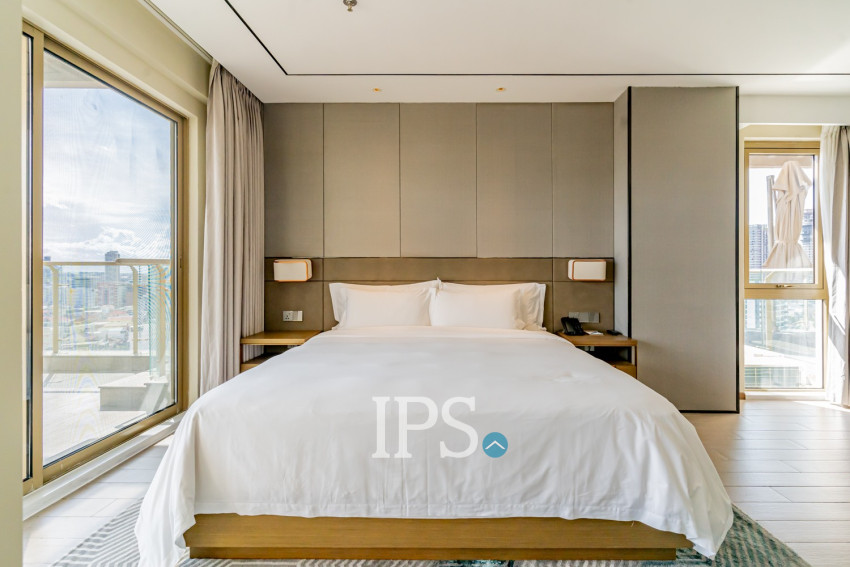 Duplex 3 Bedroom Serviced Penthouse For Rent - Srah Chak, Phnom Penh