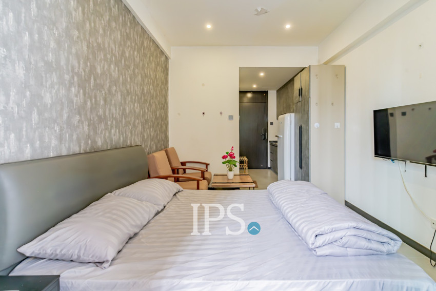 25 Sqm Studio Condo For Rent - M Residences, BKK1 Phnom Penh