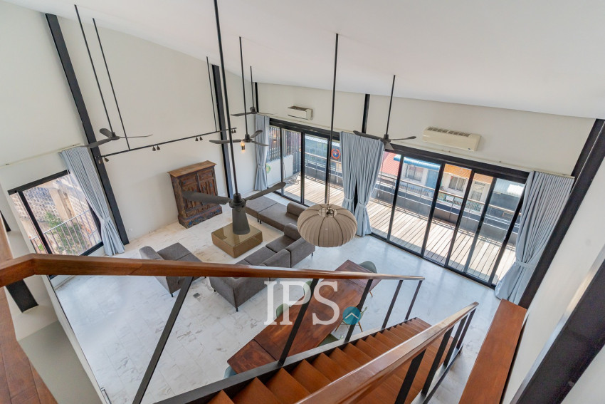 Renovated Duplex 4 Bedroom Apartment For Rent - Phsar Kandal 1, Phnom Penh
