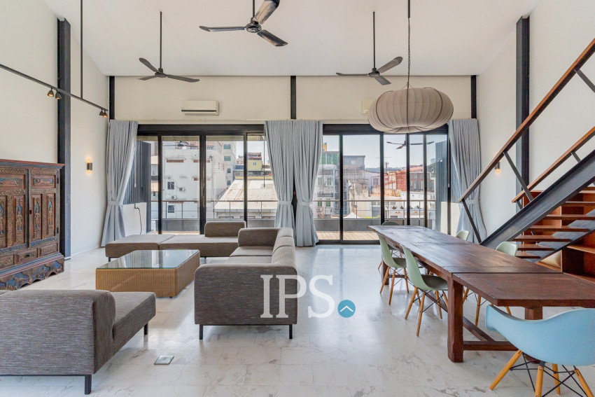 Renovated Duplex 4 Bedroom Apartment For Rent - Phsar Kandal 1, Phnom Penh