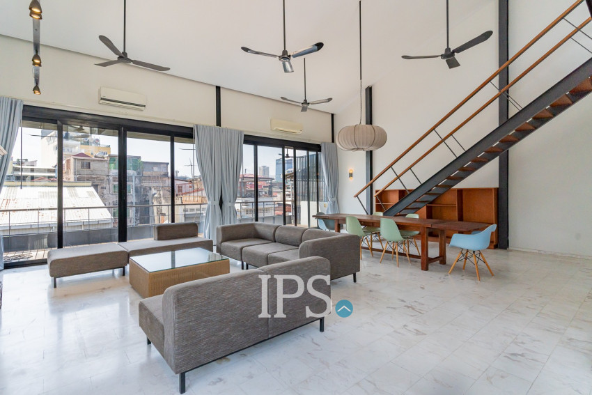 Renovated Duplex 4 Bedroom Apartment For Rent - Phsar Kandal 1, Phnom Penh
