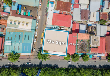 734 Sqm Commercial Land For Rent - Srah Chork, Phnom Penh thumbnail